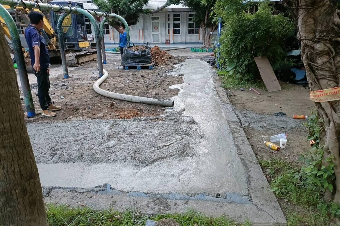 學校混凝土灌漿與截根牆工程案例｜品福環保專業土方開挖