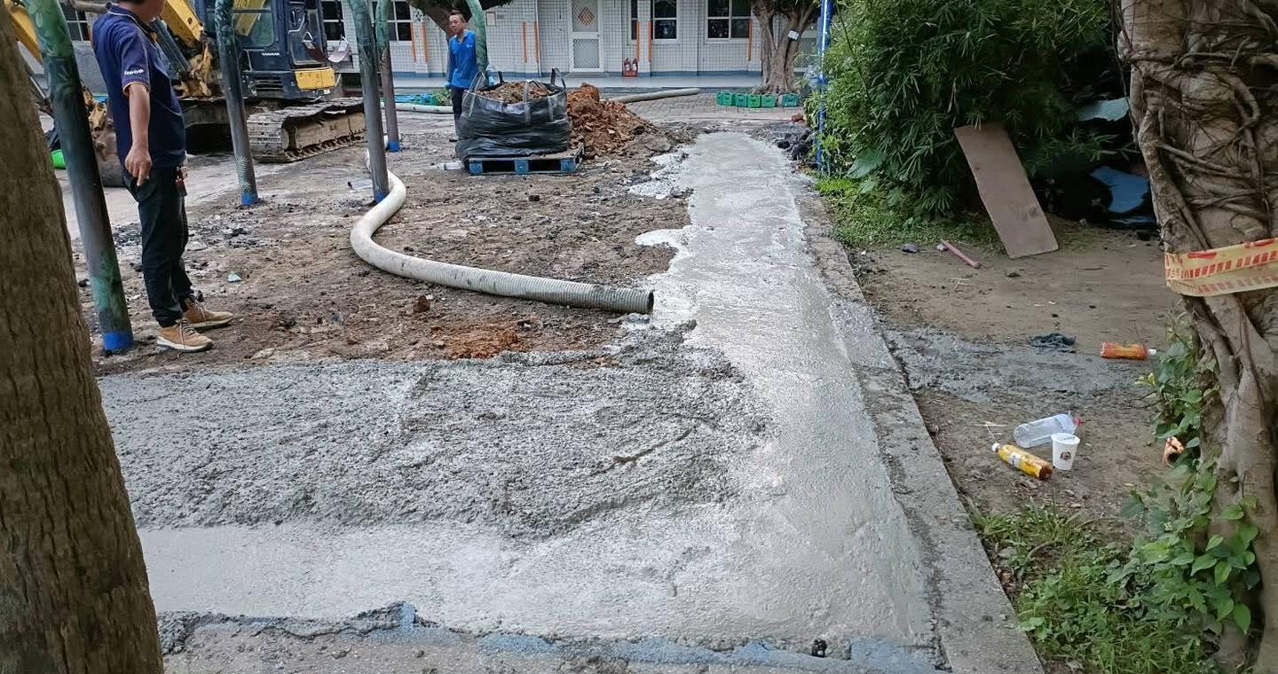 學校混凝土灌漿與截根牆工程案例｜品福環保專業土方開挖