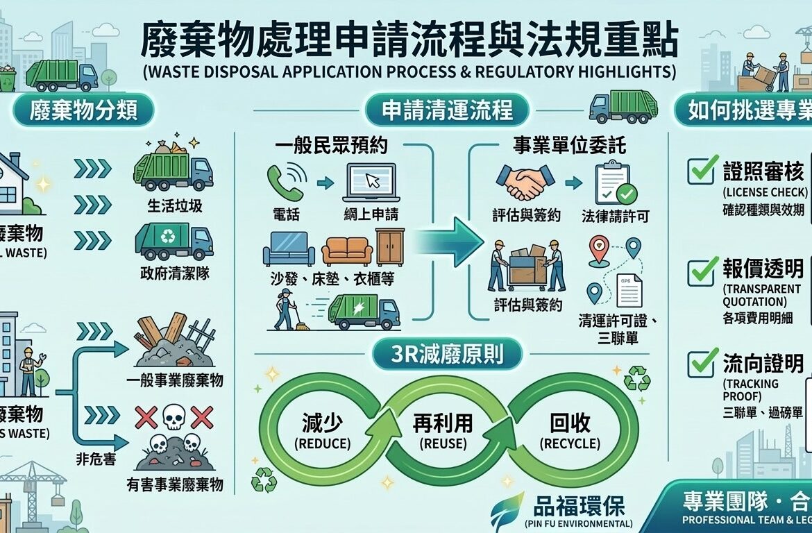 廢棄物處理如何申請？2大法規重點，專家詳解告訴你！
