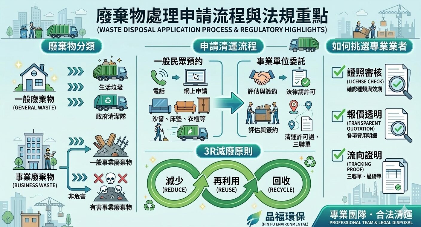 廢棄物處理如何申請？2大法規重點，專家詳解告訴你！